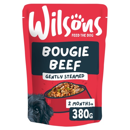 Wilsons Bougie Beef Fresh Dog Food Pouch 