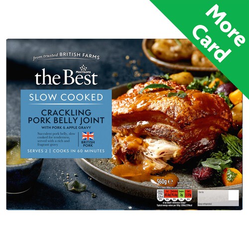 Morrisons The Best Slow Cooked Crackling Pork Belly Joint