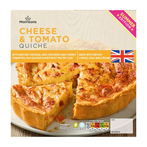Morrisons Cheese & Tomato Quiche 400g