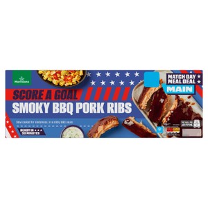 Morrisons Slow Cooked Sweet & Smokey BBQ Rack Of Pork Ribs