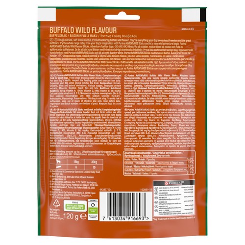 Adventuros Sticks Dog Treat Buffalo Flavour