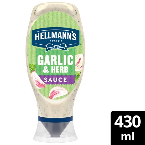 Hellmann's Garlic & Herb Sauce   430ml
