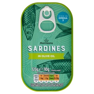 Morrisons Sardines In Brine 120g