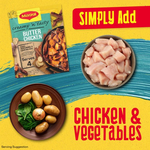 Maggi  Juicy Creamy Butter Chicken Herb and Spice Seasoning Mix