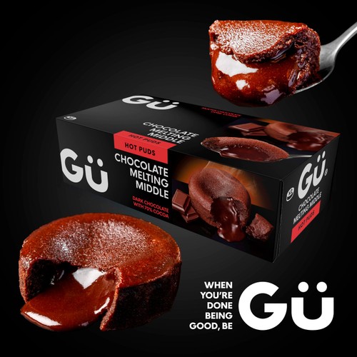 Gu Hot Chocolate Melt In The Middle Puddings 2x90g