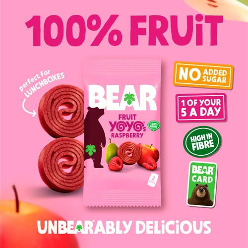 BEAR Yoyos Raspberry Multipack