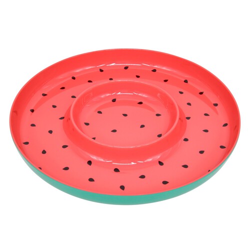 Nutmeg Sorrento Watermelon Chip & Dip Tray