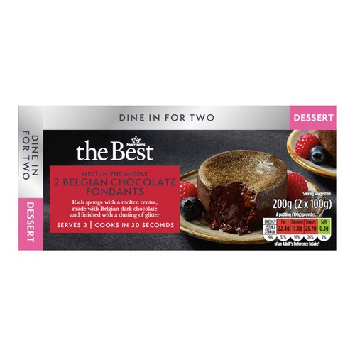 Morrisons The Best Melt In The Middle Chocolate Puddings 200g