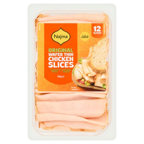 Najma Halal Original Wafer Thin Chicken Slices 125g