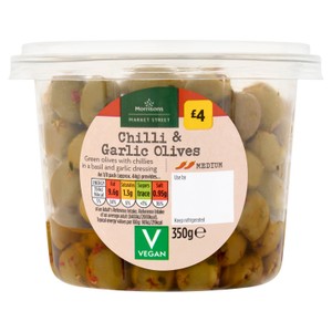 Market Street Deli Chilli & Garlic Olives