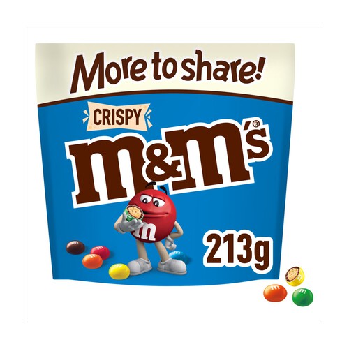 M&M's Crispy Chocolate More to Share Pouch Bag