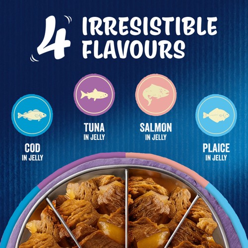 FELIX As Good As it Looks Ocean Feasts in Jelly Wet Cat Food 40x85g