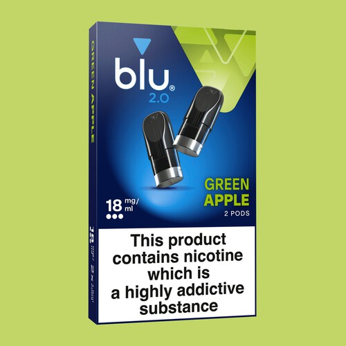 Blu 2.0 Green Apple Vape Pods 18mg/ml