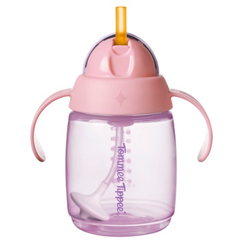 Tommee Tippee 1x Insulated Active Straw Cup, 12 Months+, Assorted Colours