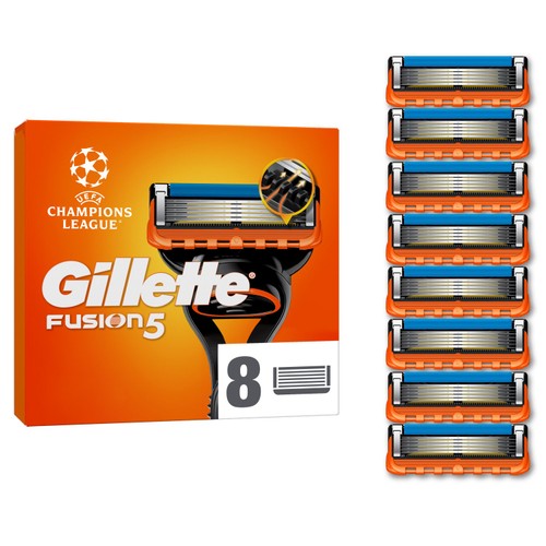 Gillette Fusion 5 Razors For Men 8 Refill Razor Blades