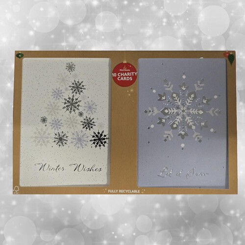 Morrisons Duo Snowflake Cards 