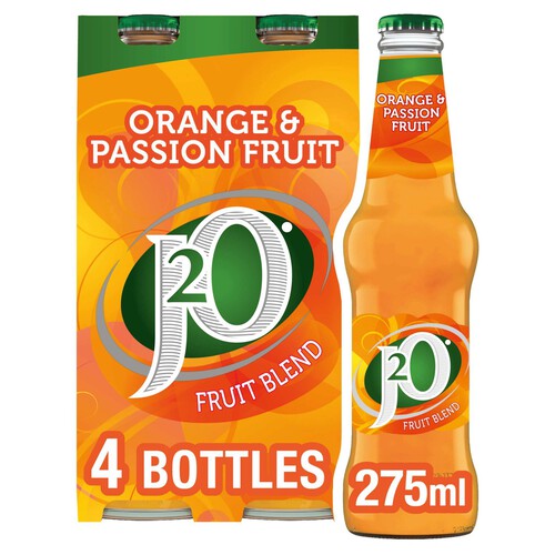 J2O Orange & Passion Fruit 4 Bottles