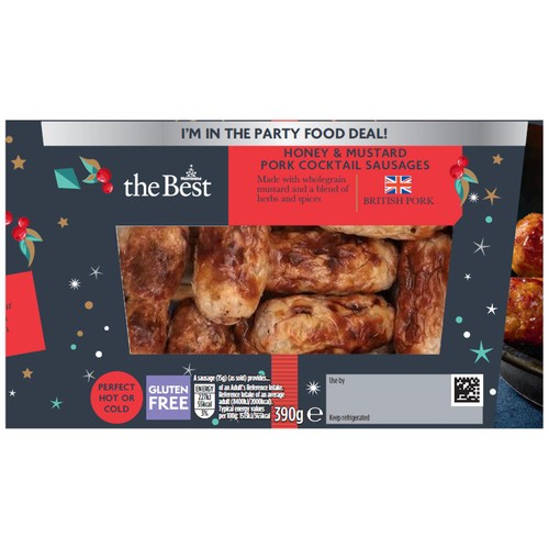 Morrisons The Best Honey & Mustard Pork Dinky Sausages 390g