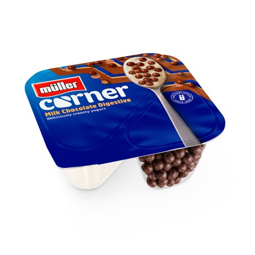 Muller Corner Vanilla with Chocolate Digestive Biscuits Yogurt 124g