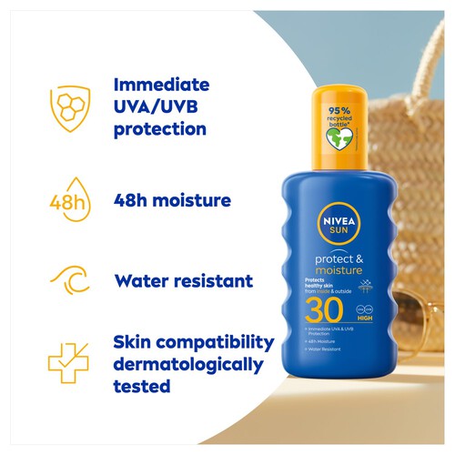 NIVEA SUN Protect & Moisture Sun Cream Spray SPF30 