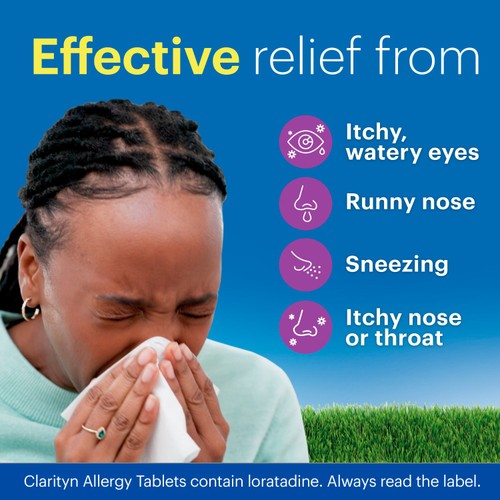 Clarityn Allergy Tablets 10mg Loratadine Allergy and Hayfever Relief