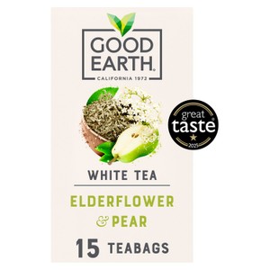 Good Earth Herbal Tea White Tea Elderflower And Pear 15 TeaBags