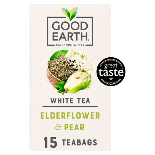 Good Earth Herbal Tea White Tea Elderflower And Pear 15 TeaBags