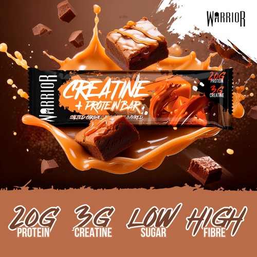 Warrior Creatine Bar Salted Caramel Brownie 75g