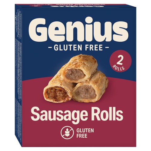 Genius Deliciously Gluten Free Sausage Rolls 2 x 100g