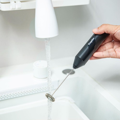 Keplin Handheld Coffee & Milk Frother Whisk Black