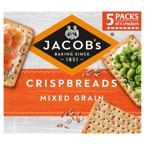 Jacob's Crispbreads Mixed Grain Crackers 