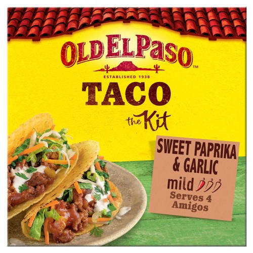 Old El Paso Sweet Paprika & Garlic Taco Kit 307g
