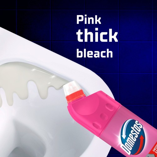 Domestos Bleach Pink Toilet Cleaner 750ml