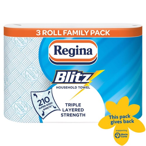 Regina Blitz Blue Household Towel Roll