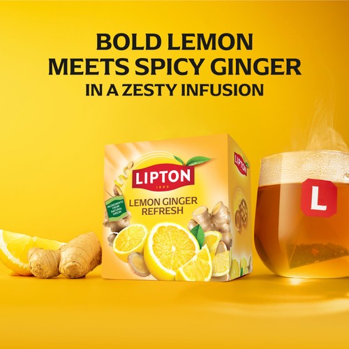 Lipton Fruit & Herbal Lemon & Ginger 20 Tea Bags