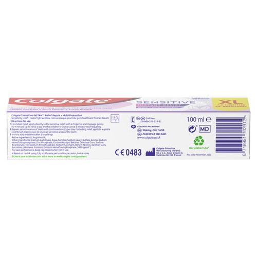 Colgate Sensitive Instant Relief + Multi Protection Toothpaste 