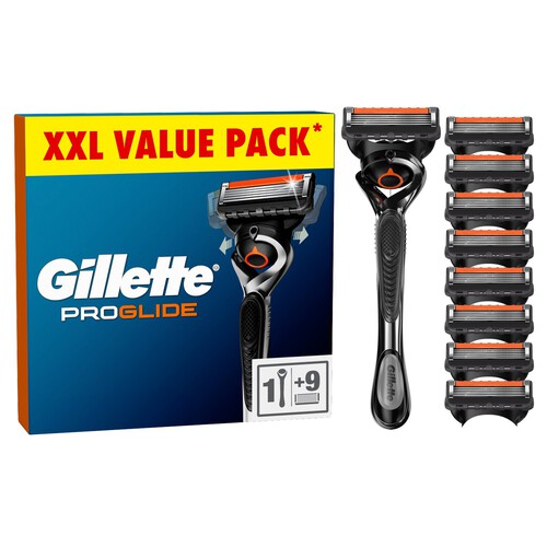 Gillette Proglide Value Pack Razor + 8 Blades