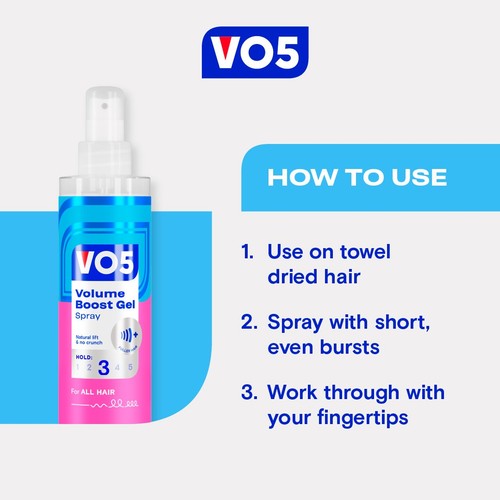 VO5 Volume Boost Gel Spray 200ml