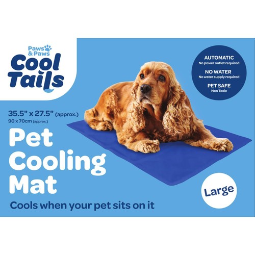 Paws & Paws Cool Tails Pet Cooling Mat Large