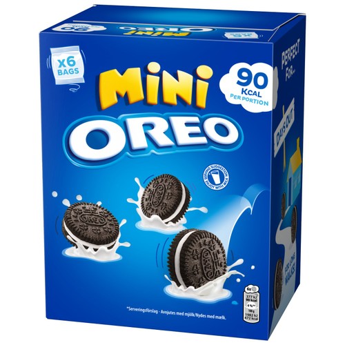 OREO Mini Vanilla Sandwich Biscuits 6 Snack Packs 114g