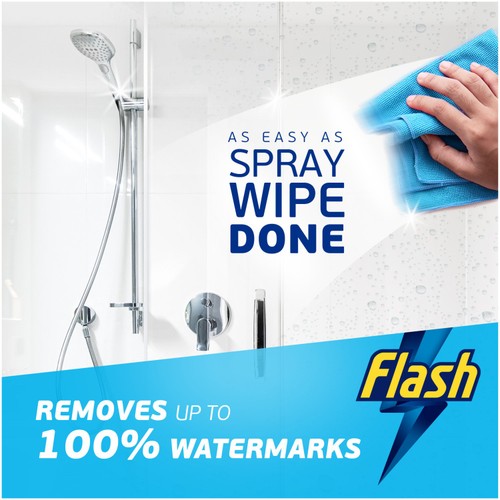 Flash Bathroom Spray Wipe Done Shower