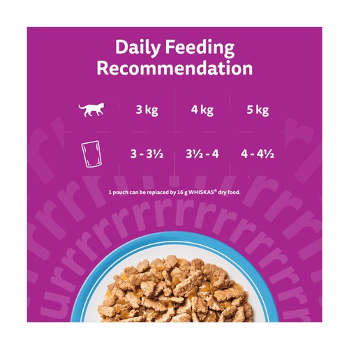 Whiskas Senior 7+ Fish Favourites Wet Cat Food Pouches in Jelly 12 x 85g
