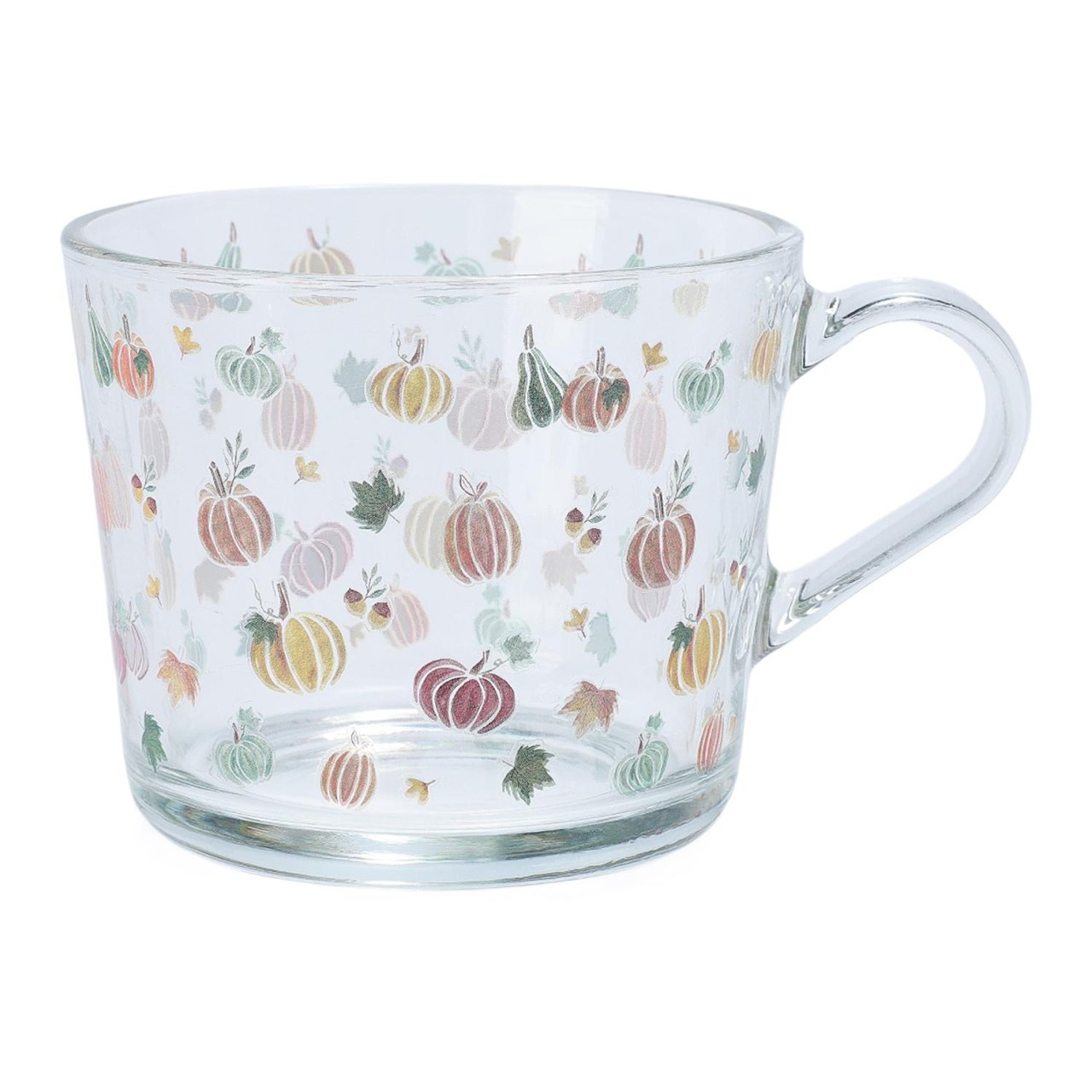 Nutmeg Home Watercolour Pumpkin Glass Mug