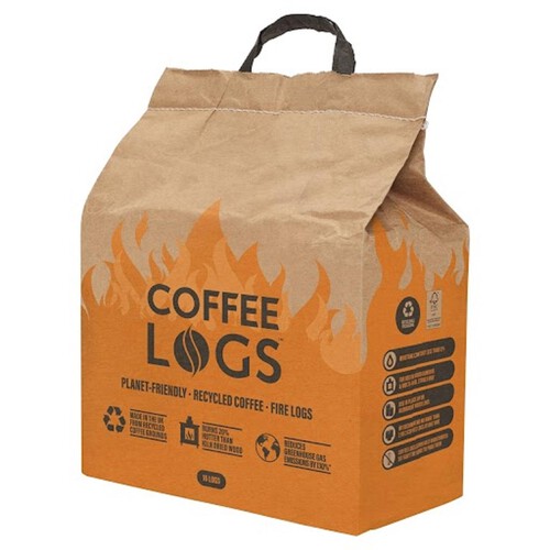 Bio-Bean Coffee Logs Premium Eco Briquettes 16 Logs