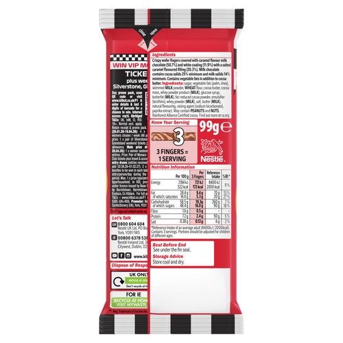 KitKat Salted Caramel Chocolate Sharing Bar 99g