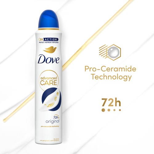 Dove Deo Spray Advanced Control Original – 100 Ml Für Langanhaltenden Schutz