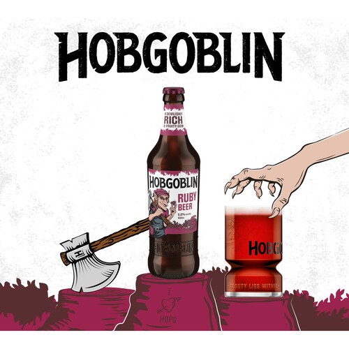 Hobgoblin Ruby Ale Beer Bottle