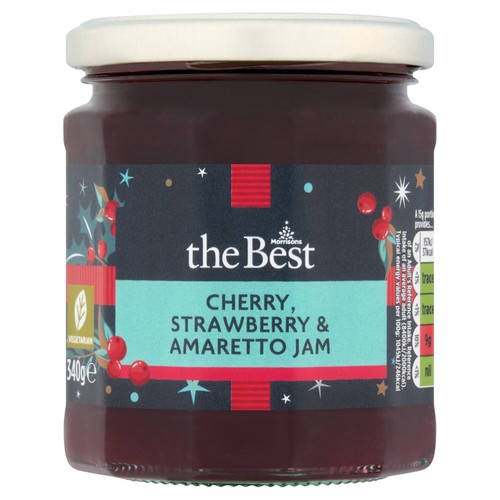 Morrisons The Best Cherry, Strawberry & Amaretto Jam 340g