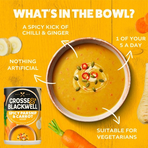 Crosse and Blackwell Best of British Spicy Parsnip & Carrot Soup 