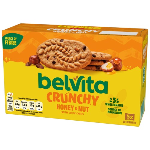 Belvita Honey & Nut with Chocolate Chips Cereal Snack Bars Multipack